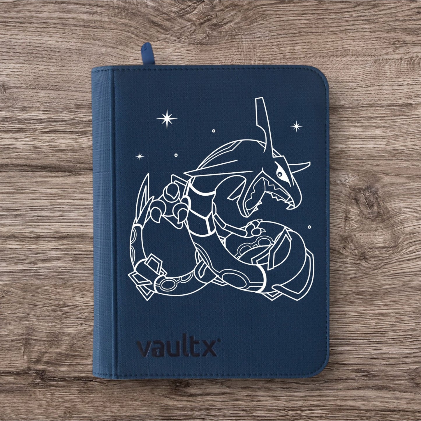 Custom Made Vault X 4 Pocket Royal Blue Binder / Folder for TCG collection – Rayquaza