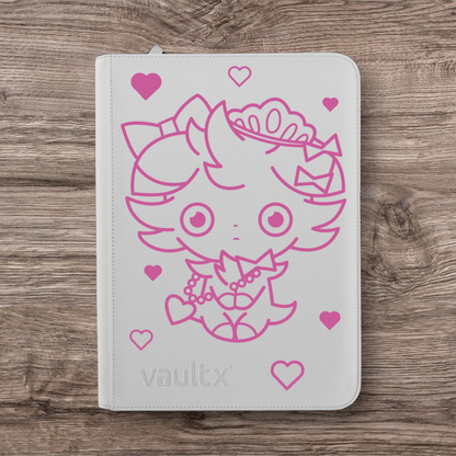 Custom Made Vault X 9 Pocket White Edition Zip Binder / Folder for TCG collection – Espurr