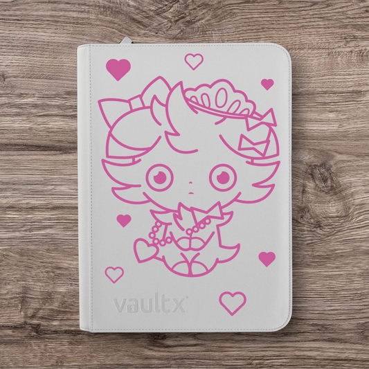 Custom Made Vault X 9 Pocket White Edition Zip Binder / Folder for TCG collection – Espurr