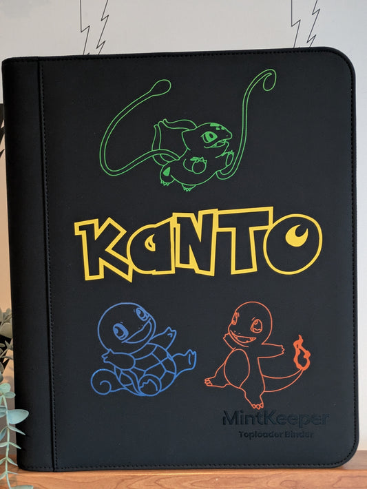 Custom Made Mintkeeper 9 Pocket Black Toploader Binder / Folder for TCG collection – Kanto