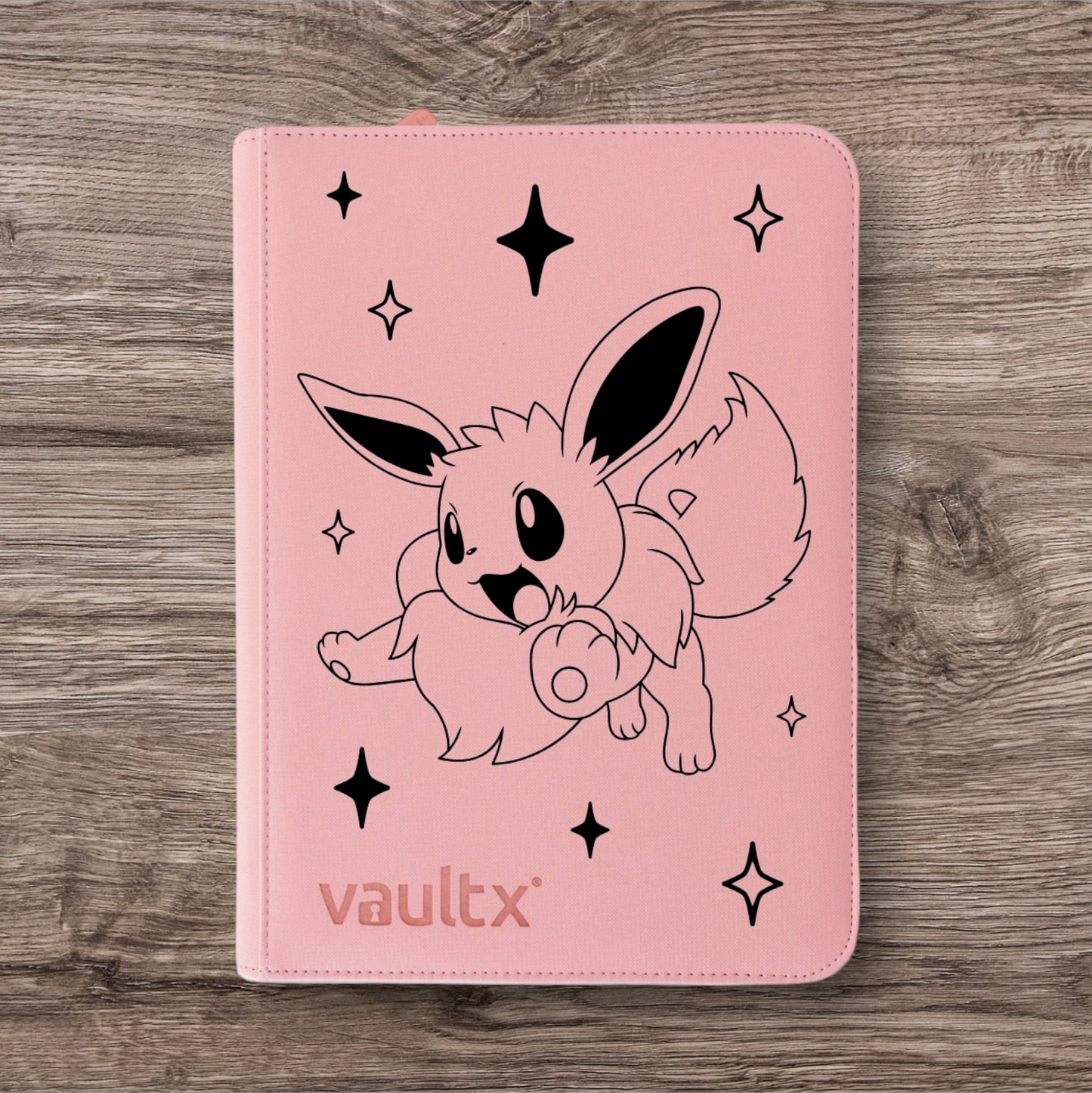 Custom Made Vault X 9 Pocket Pink Zip Binder / Folder for TCG collection – Eevee