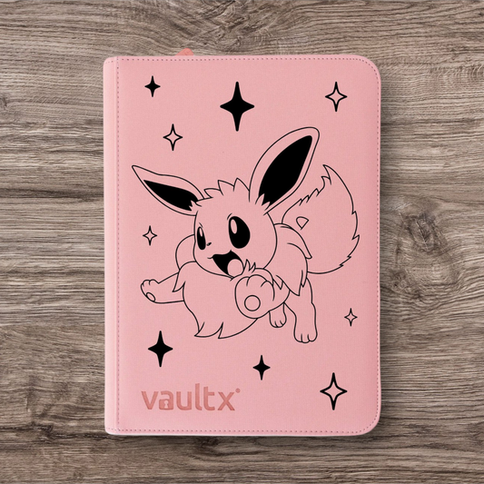 Custom Made Vault X 9 Pocket Pink Zip Binder / Folder for TCG collection – Eevee