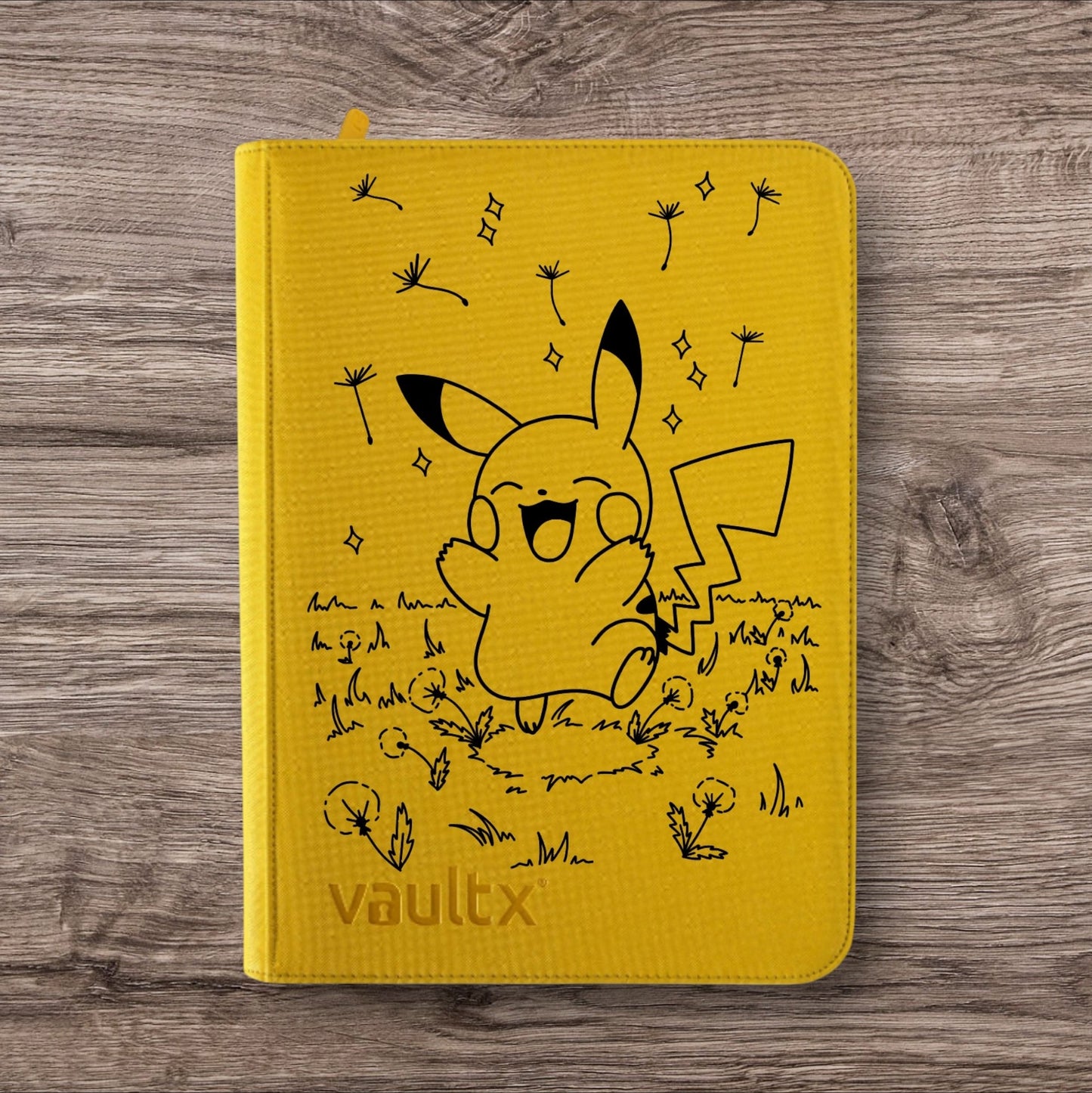 Custom Made Vault X 9 Pocket Yellow Binder / Folder for TCG collection – Pikachu