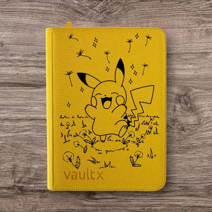 Custom Made Vault X 9 Pocket Yellow Binder / Folder for TCG collection – Pikachu