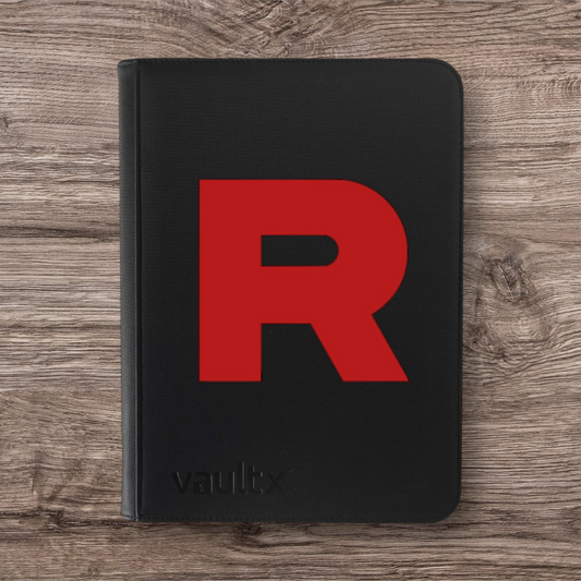 Custom Made Vault X 9 Pocket Black Binder / Folder for TCG collection – Team Rocket