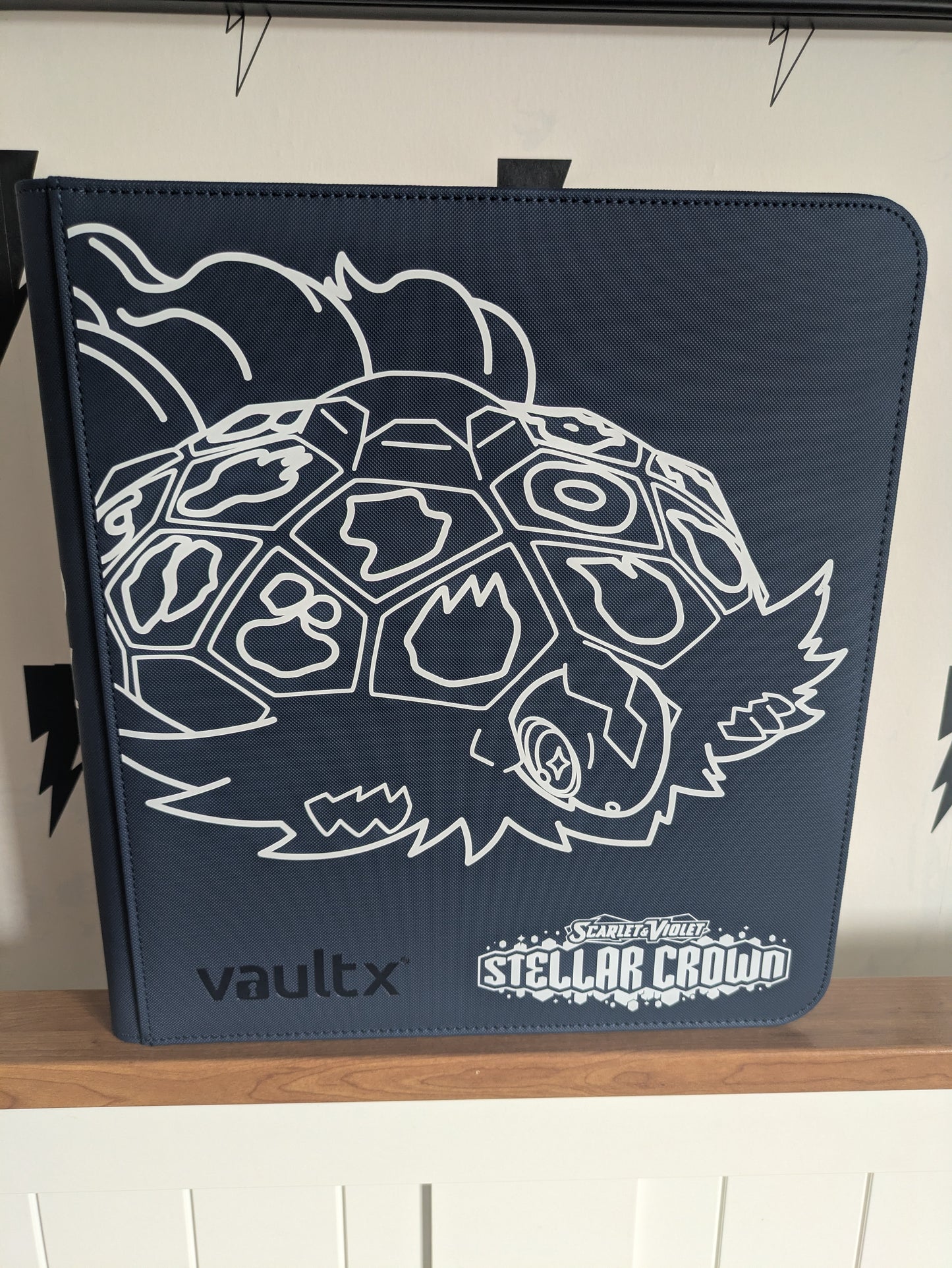 Custom Made Vault X 12 Pocket Royal Blue Zip Binder / Folder for TCG collection – Stellar Crown Terapagos Edition