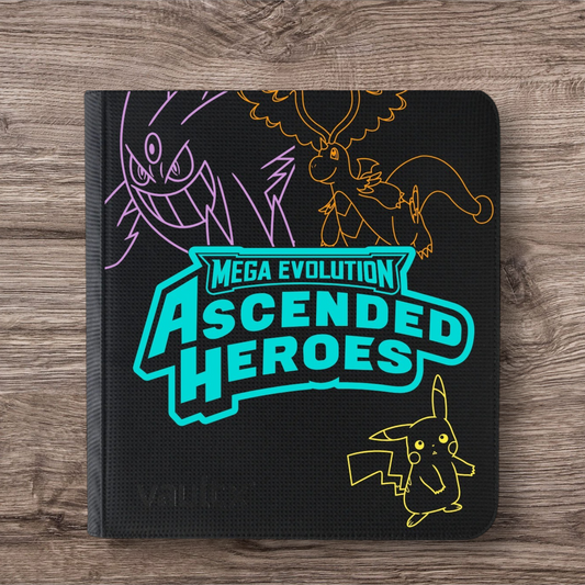 Custom Made Vault X 12 Pocket Black Zip Binder / Folder for TCG collection – Ascended Heroes