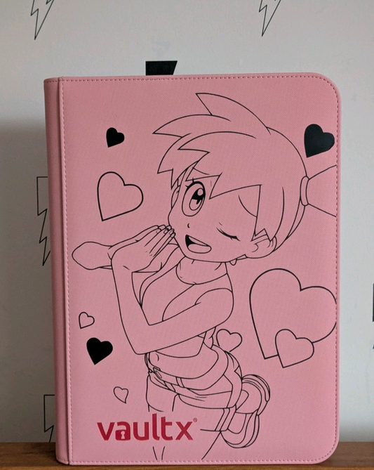 Custom Made Vault X 9 Pocket Pink Binder / Folder for TCG collection – Misty's Favour