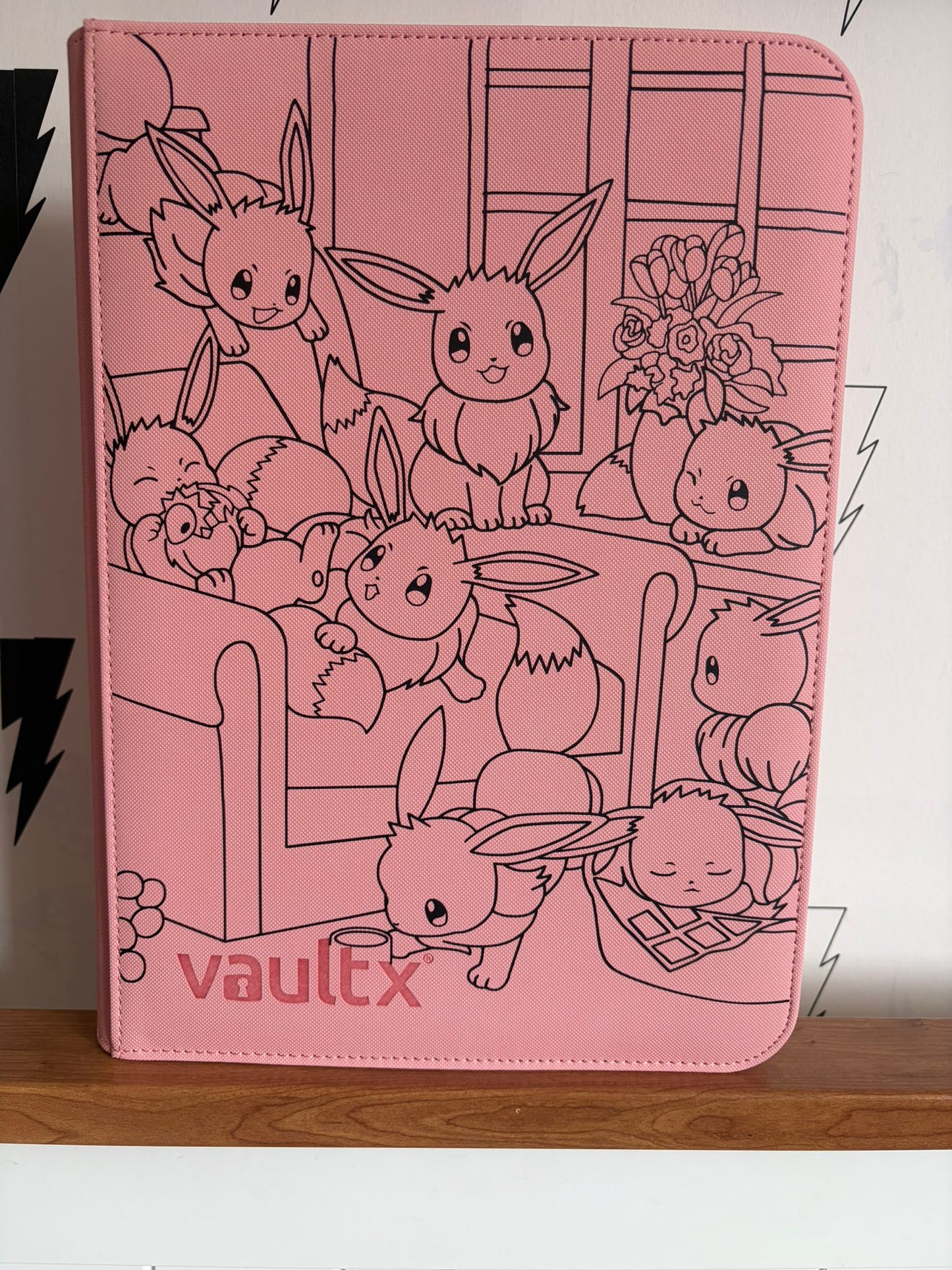 Custom Made Vault X 9 Pocket Pink Zip Binder / Folder for TCG collection – Eevee