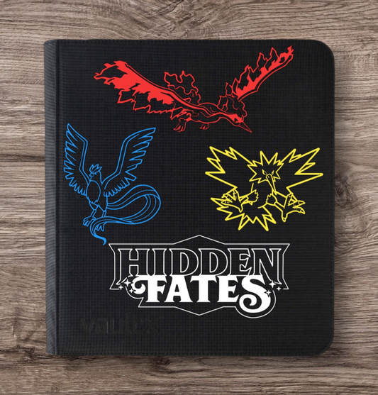 Custom Made Vault X 12 Pocket Black Zip Binder / Folder for TCG collection – Hidden Fates