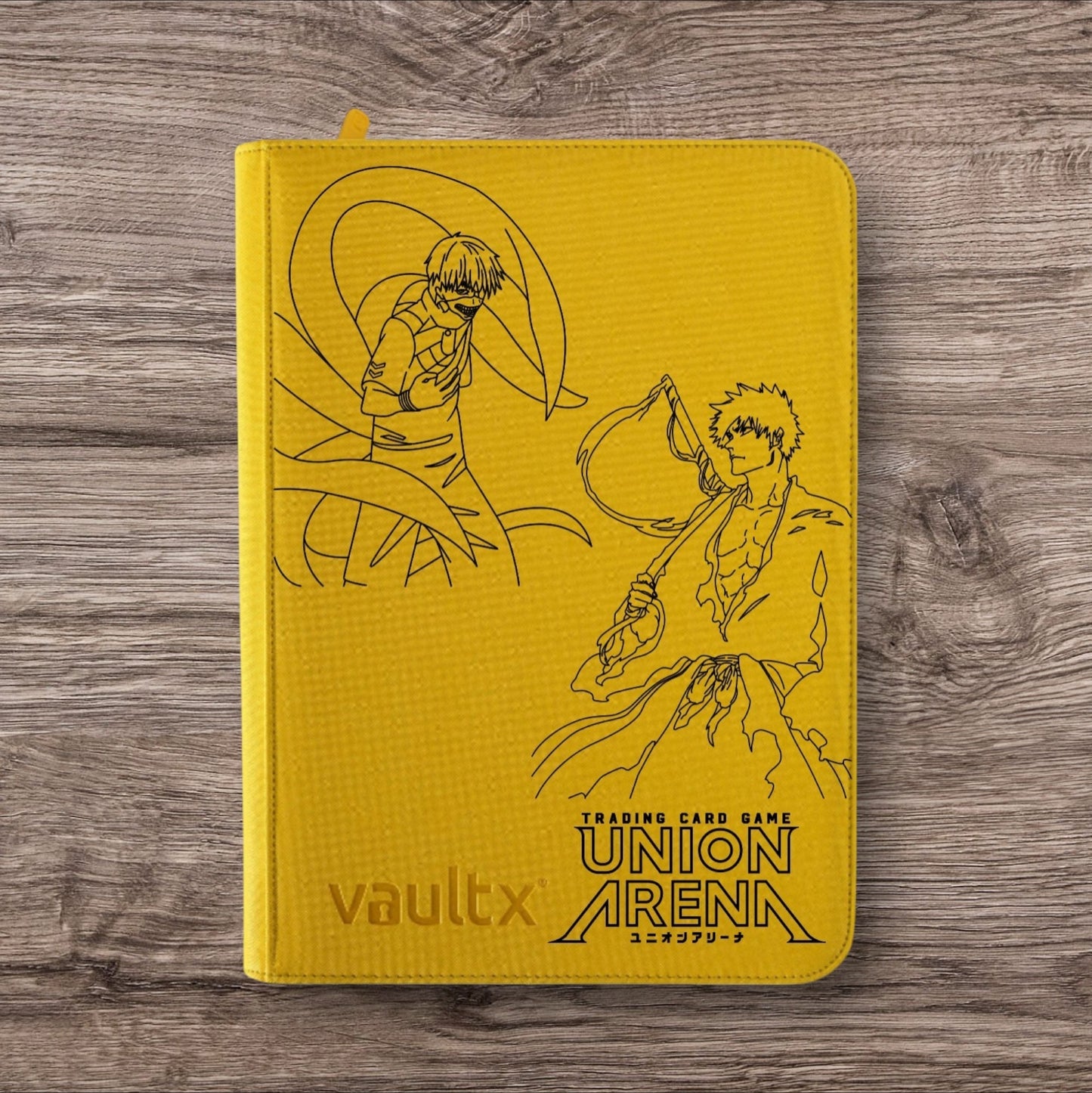 Custom Made Vault X 9 Pocket Yellow Zip Binder / Folder for TCG collection – Union Arena