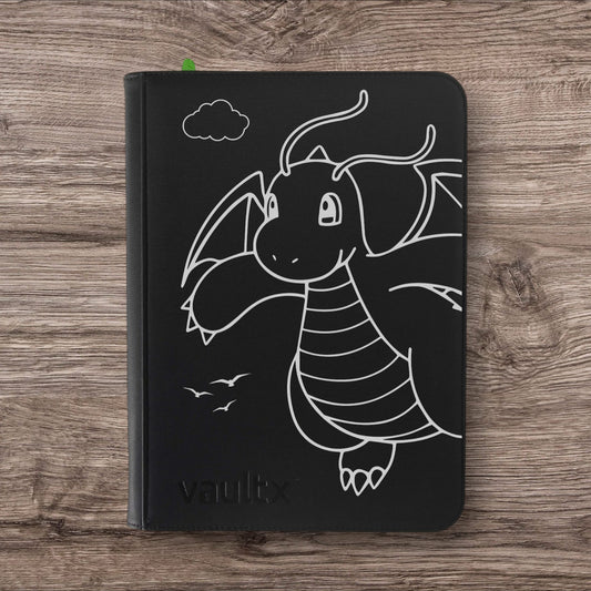 Custom Made Mintkeeper 9 Pocket Black Toploader Binder / Folder for TCG collection – Dragonite