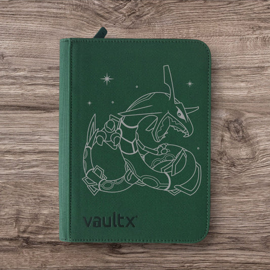 Custom Made Vault X 4 Pocket Green Binder / Folder for TCG collection – Rayquaza