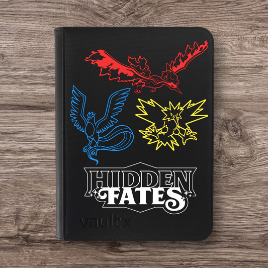 Custom Made Vault X 9 Pocket Black Zip Binder / Folder for TCG collection – Hidden Fates