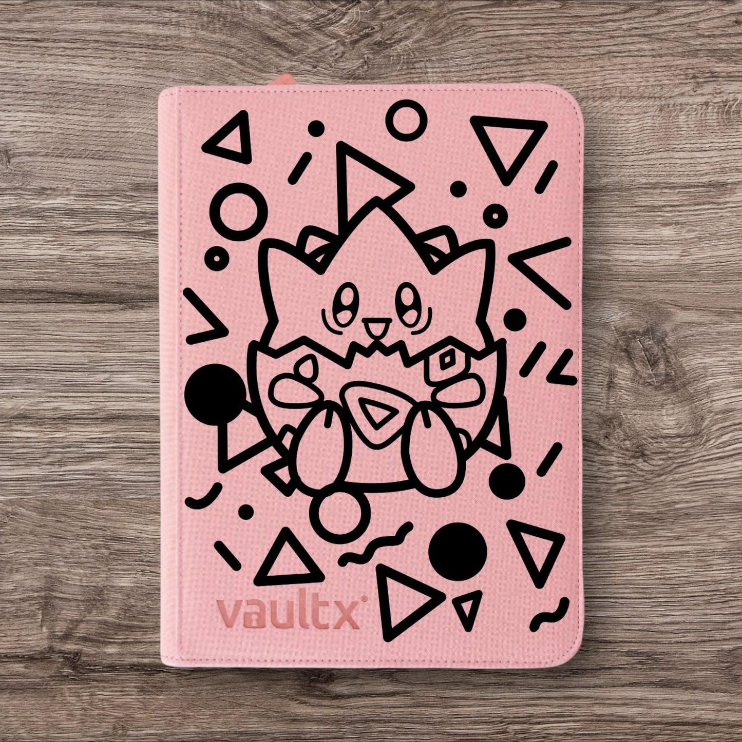 Custom Made Vault X 9 Pocket Pink Zip Binder / Folder for TCG collection – Togepi