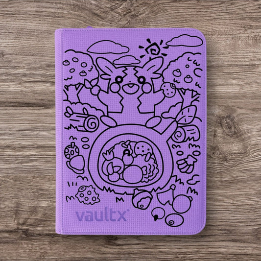 Custom Made Vault X 9 Pocket Purple Zip Binder / Folder for TCG collection – Morpeko