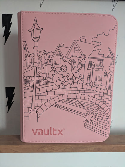 Custom Made Vault X 9 Pocket Pink Zip Binder / Folder for TCG collection – Cubone
