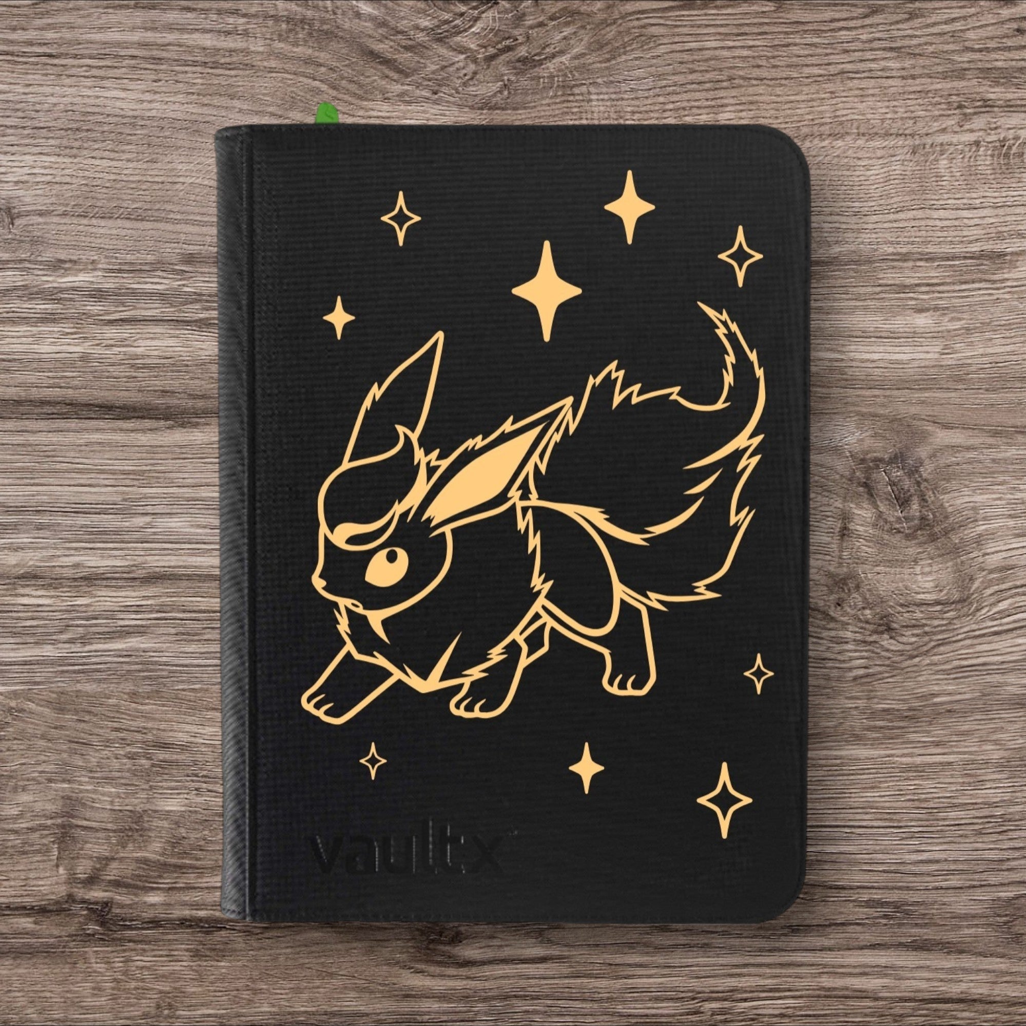 Custom Made Vault X 4 Pocket Black Zip Binder / Folder for TCG collect ...