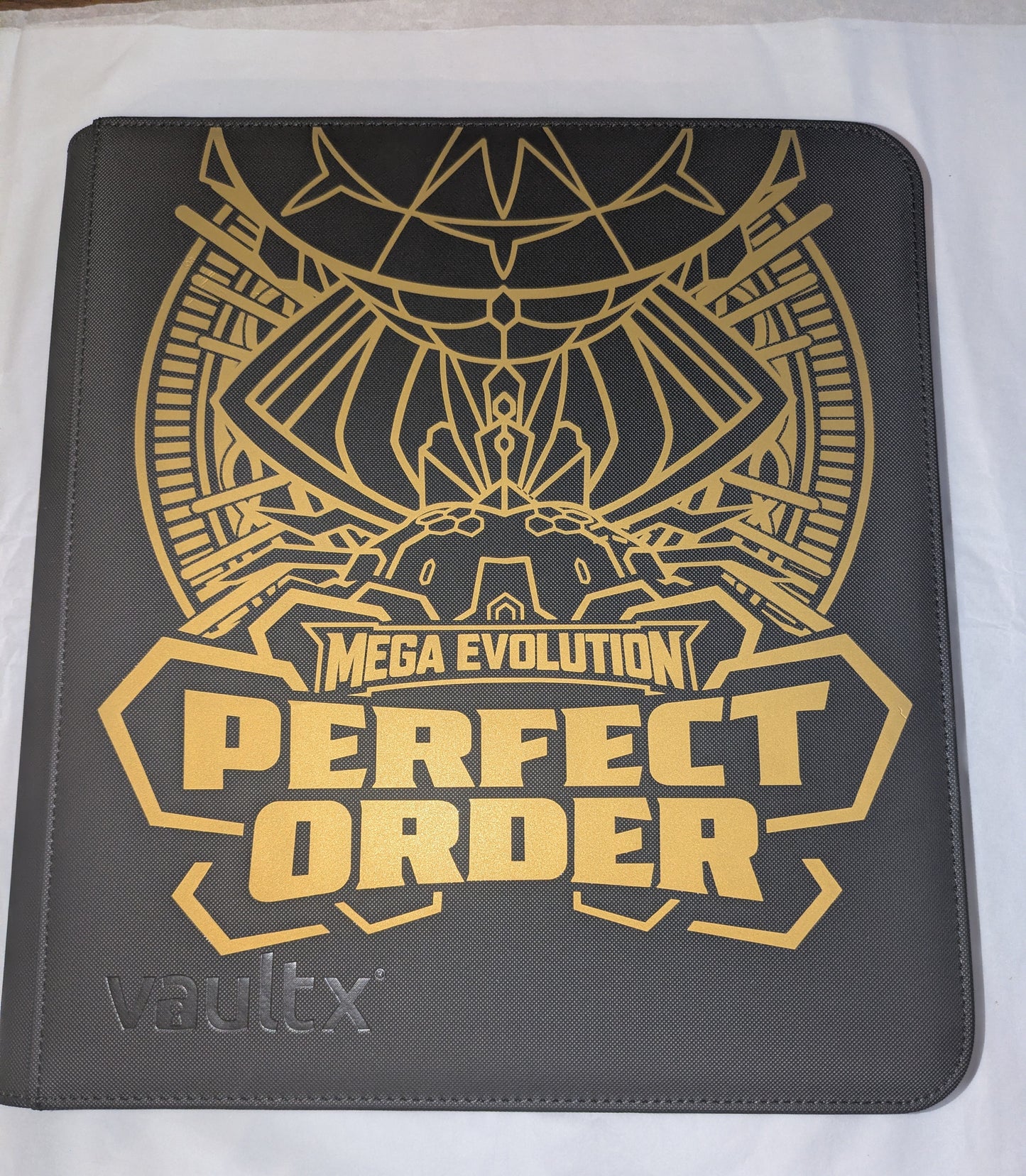 Custom Made Vault X 12 Pocket Black & Gold Edition Zip Binder / Folder for TCG collection – Perfect Order Mega Zygarde