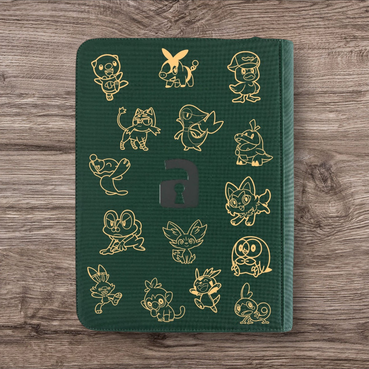 Custom Made Vault X 9 Pocket Green Zip Binder / Folder for TCG collection – Partner Series