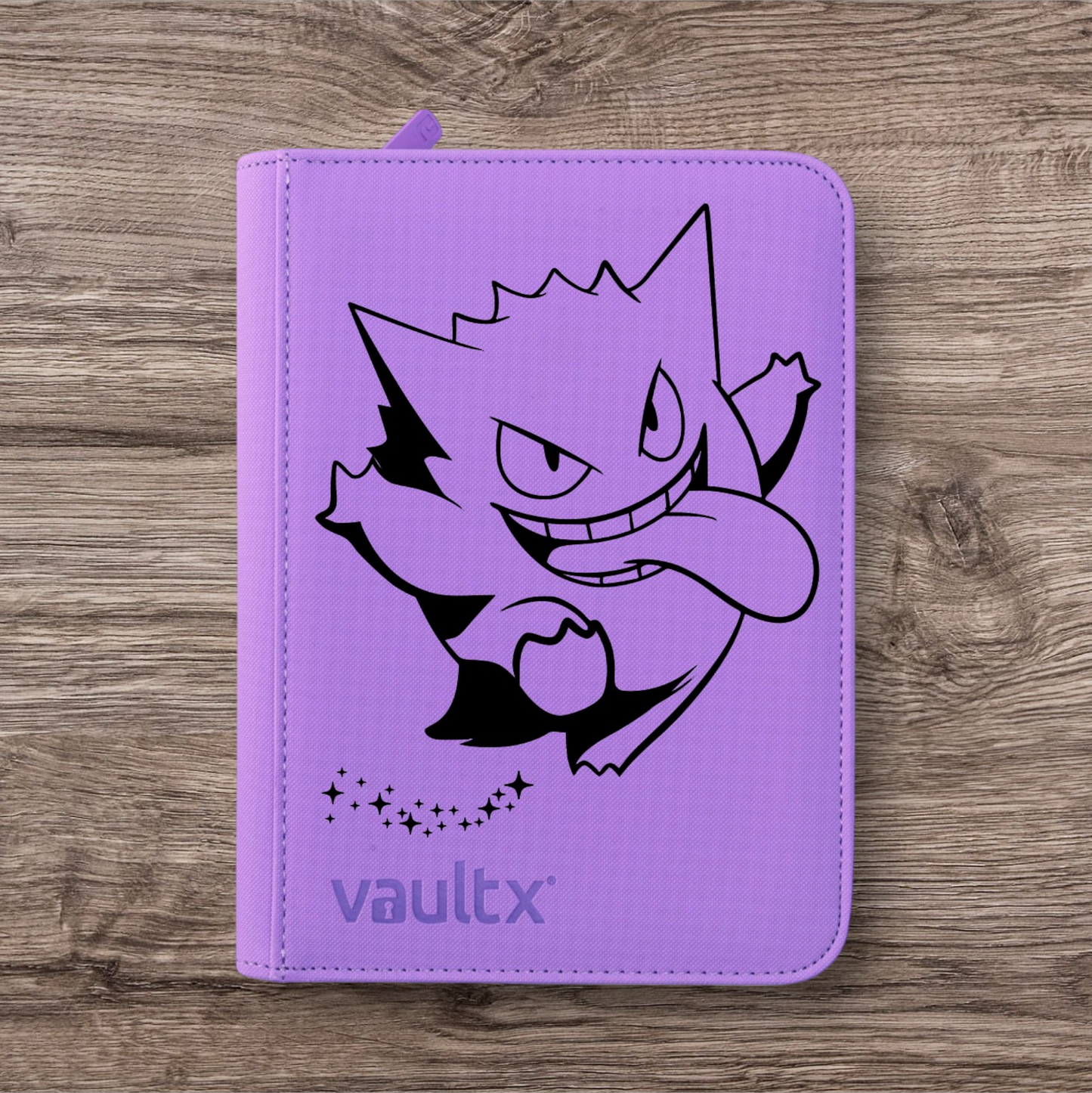 Custom Made Vault X  4 Pocket Purple Zip Binder / Folder for TCG collection – Gengar