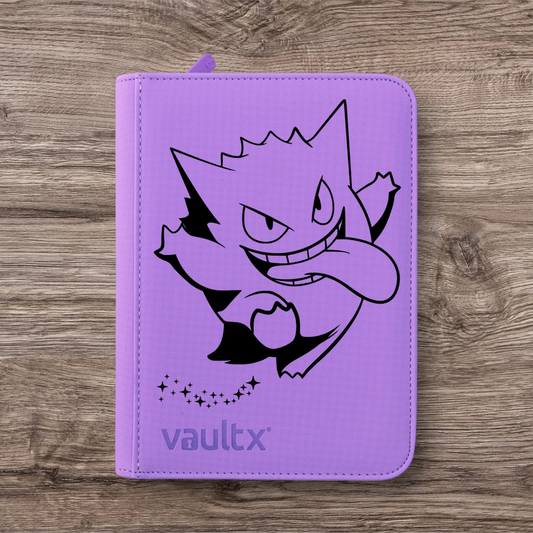Custom Made Vault X  4 Pocket Purple Zip Binder / Folder for TCG collection – Gengar