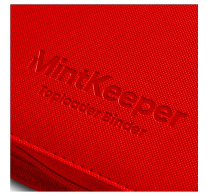 Custom Made Mint Keeper 9 pocket Toploader Red Zip Binder / Folder for TCG collection – Infernape Gold Edition
