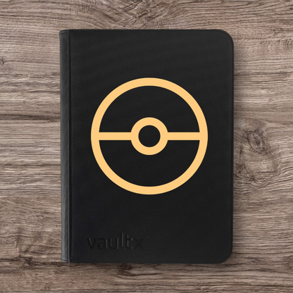Custom Made Vault X 9 Pocket Black and Gold Edition Binder / Folder for TCG collection – Pokeball