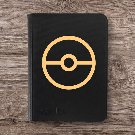 Custom Made Vault X 9 Pocket Black and Gold Edition Binder / Folder for TCG collection – Pokeball