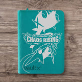Custom Made Vault X 9 Pocket Teal Zip Binder / Folder for TCG collection – Chaos Rising Holographic Edition