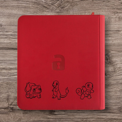 Custom Made Vault X 12 Pocket XL Red Zip Binder / Folder for TCG collection – Base Set
