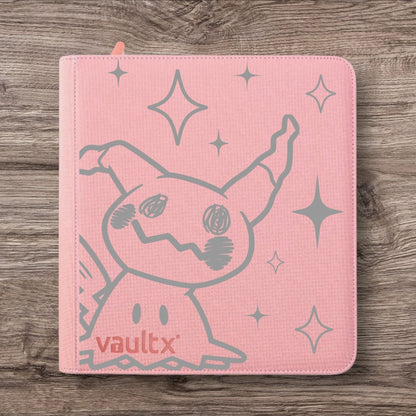 Custom Made Vault X 12 Pocket Black Zip Binder / Folder for TCG collection – Mimikyu Holographic Edition