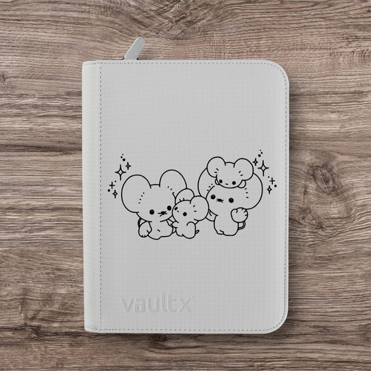 Custom Made Vault X 4 Pocket White Edition Zip Binder / Folder for TCG collection – Maushold