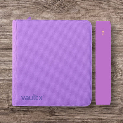 Custom Made Vault X 12 Pocket Purple Zip Binder / Folder for TCG collection - Special Edition Set number