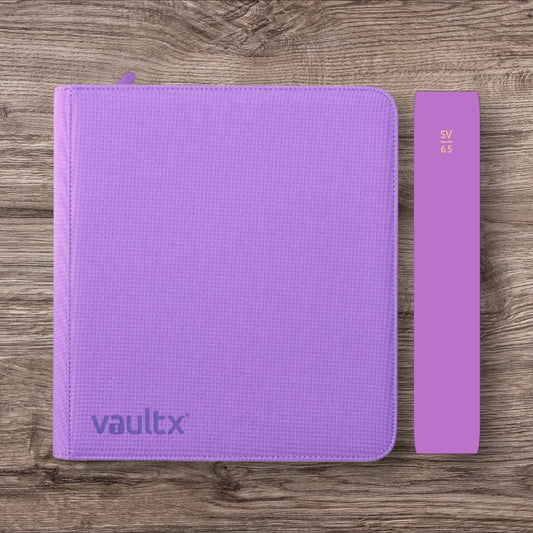 Custom Made Vault X 12 Pocket Purple Zip Binder / Folder for TCG collection - Special Edition Set number
