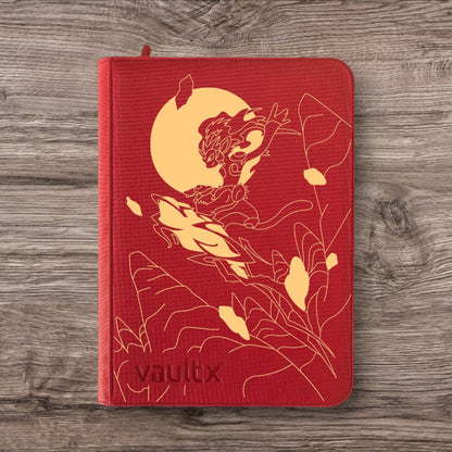 Custom Made Vault X 9 Pocket Red Zip Binder / Folder for TCG collection – Infernape Gold Edition
