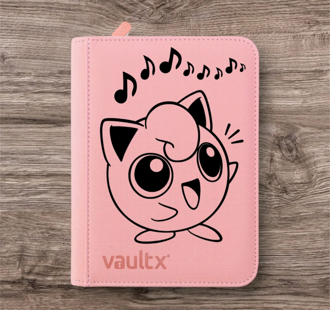 Custom Made Vault X 4 Pocket Pink Zip Binder / Folder for TCG collection – Jigglypuff
