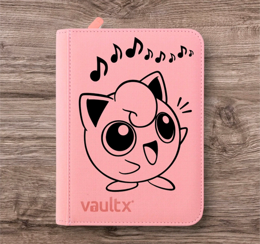 Custom Made Vault X 4 Pocket Pink Zip Binder / Folder for TCG collection – Jigglypuff