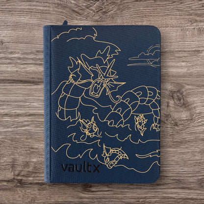 Custom Made Vault X 9 Pocket Royal Blue Zip Binder / Folder for TCG collection – Gyarados