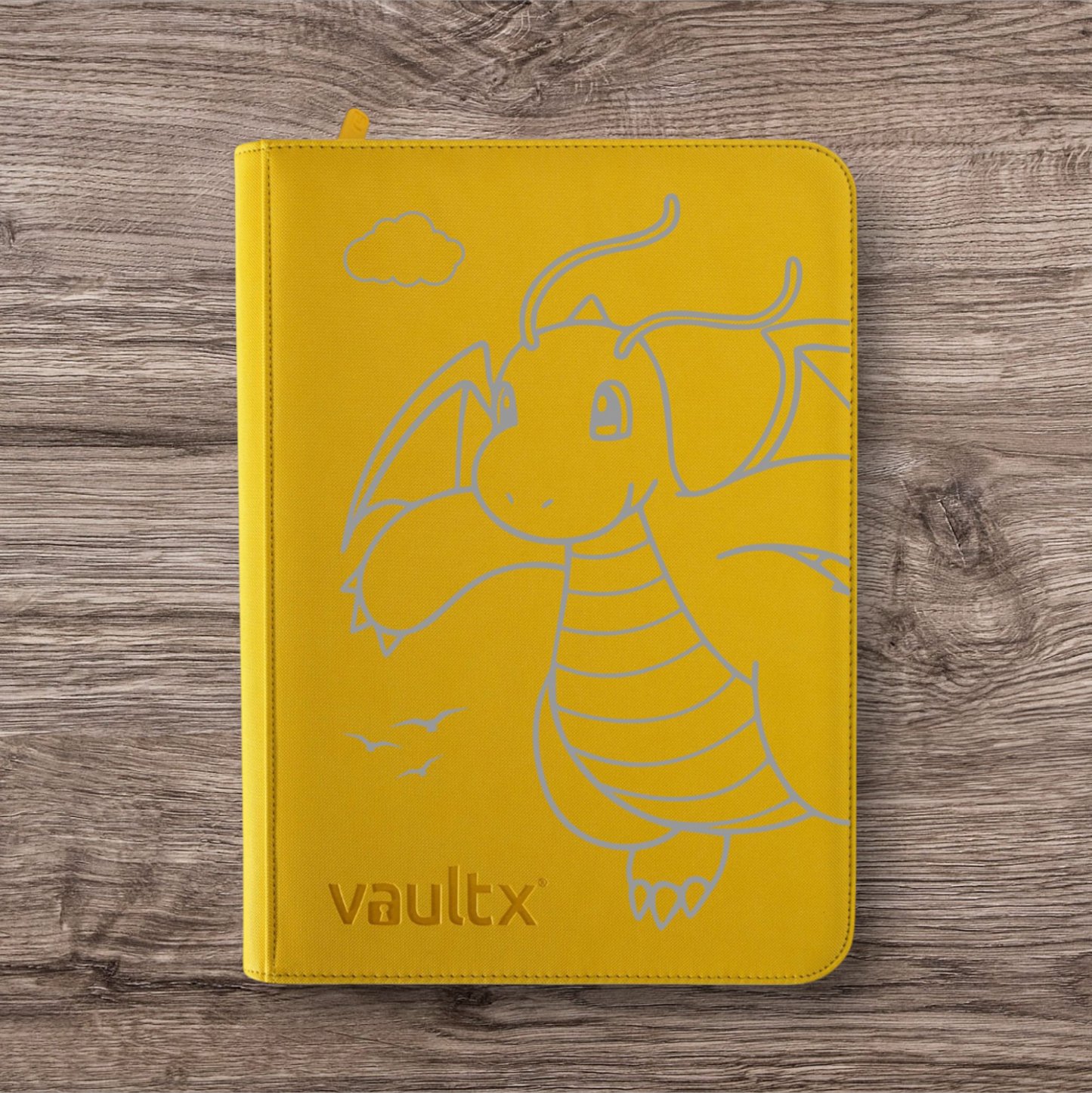 Custom Made Vault X 9 Pocket Yellow Holographic Zip Binder / Folder for TCG collection – Dragonite