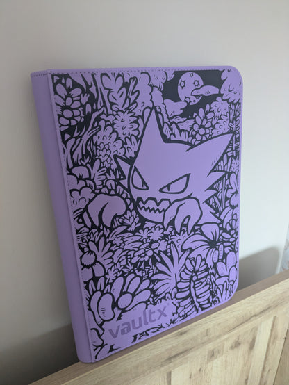Custom Made Vault X 9 Pocket Purple Zip Binder / Folder for TCG collection – Haunter