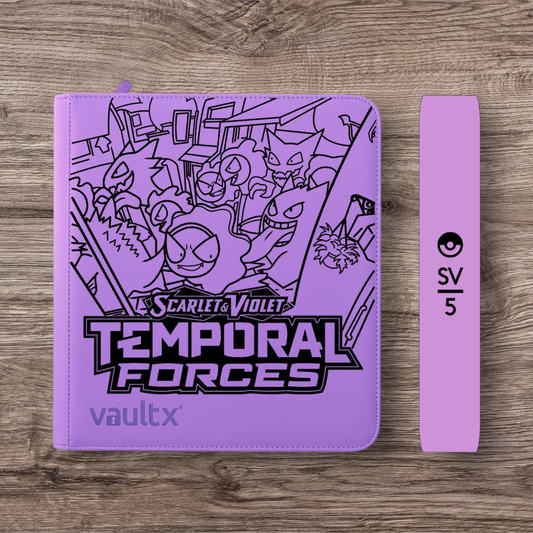 Custom Made Vault X 12 Pocket Purple Zip Binder / Folder for TCG collection – Temporal Forces