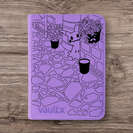 Custom Made Vault X 9 Pocket Purple Zip Binder / Folder for TCG collection – Mimikyu