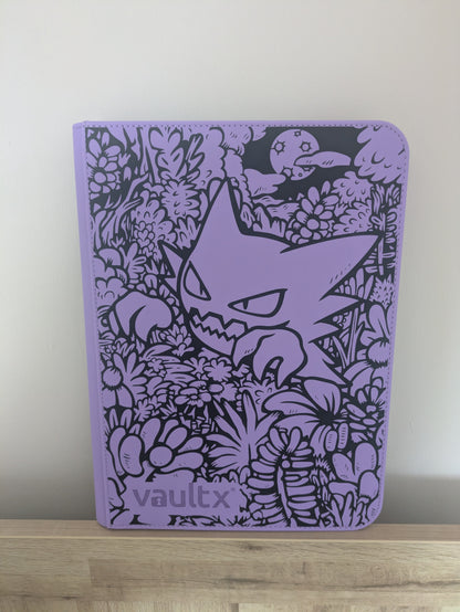 Custom Made Vault X 9 Pocket Purple Zip Binder / Folder for TCG collection – Haunter