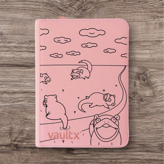 Custom Made Vault X 4 Pocket Pink Zip Binder / Folder for TCG collection – Slowpoke